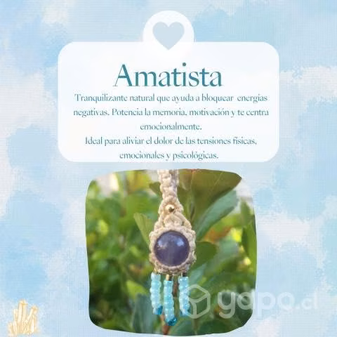 Collar macramé Amatista - Imagen 3