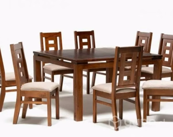 Mesa cuadrada 8 sillas
