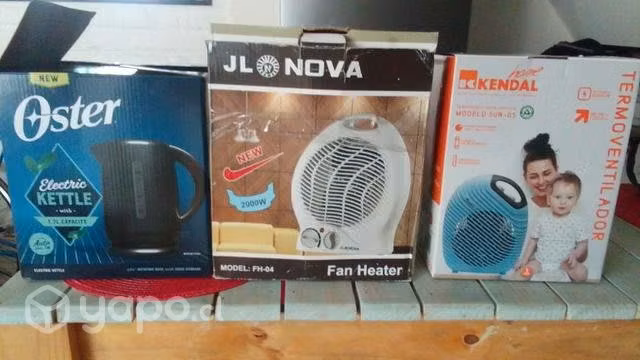 Hervidor, calentador y ventilador