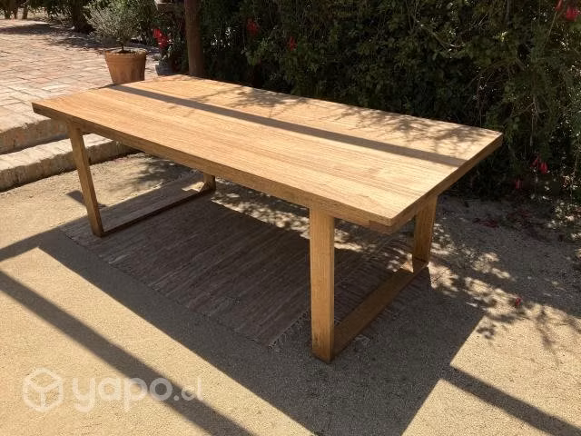 MESA COMEDOR MADERA 220 x 100
