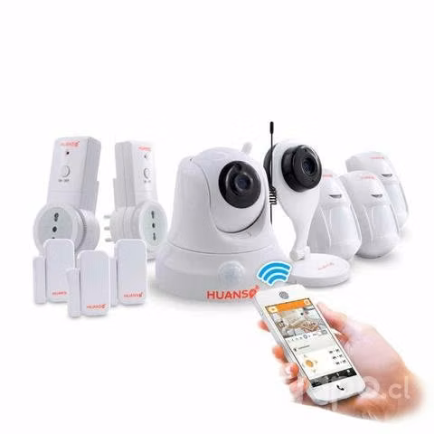 Camara Seguridad WiFi Kit Domótica Huanso 7100 pro