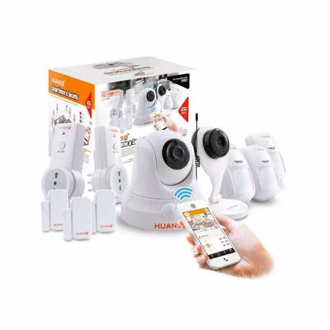 Camara Seguridad WiFi Kit Domótica Huanso 7100 pro