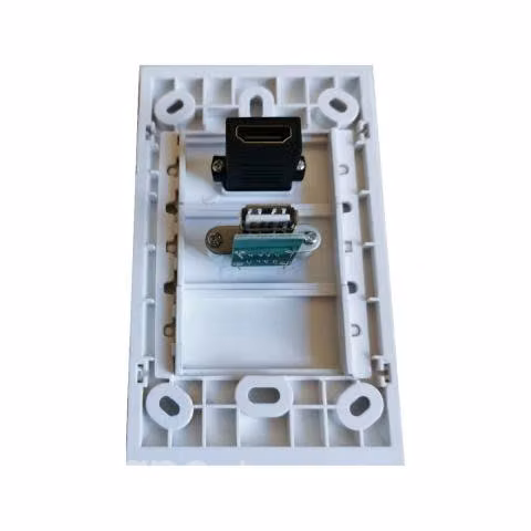 Placa a muro hdmi y usb 2.0. tipo copla - Imagen 2