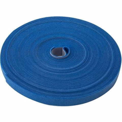 Velcro doble faz 20 mts x 2cm ancho. azul. amarra