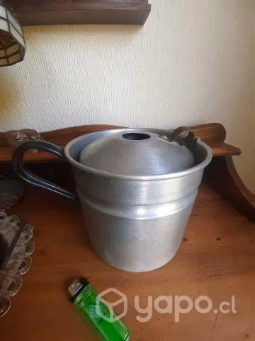 Antiguo Lechero de aluminio 2 litros