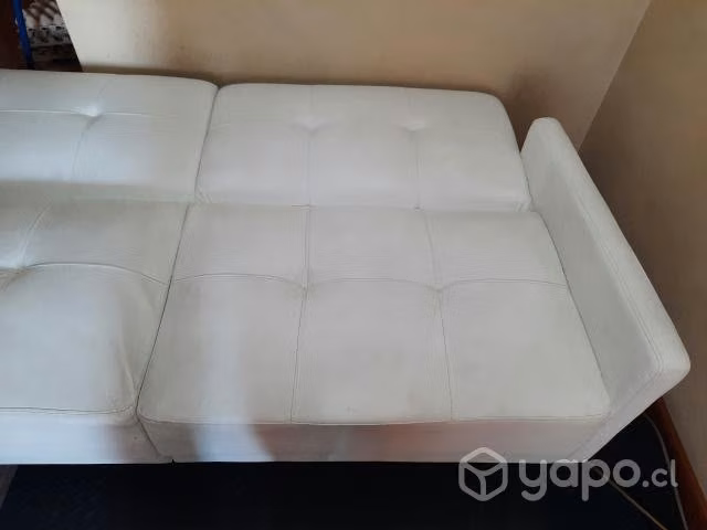 sofá cama blanco - Imagen 3