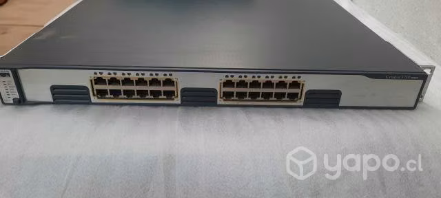 Switch Cisco L3 3750 24 puertas