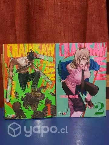 Manga Chainsaw Man Volumen 1 y 2 (Ivrea)