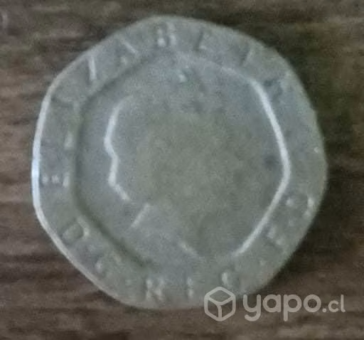 Moneda Elizabeth exagonal - Imagen 2