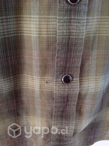Camisa Cuadrille mujer, Algodón, con Detalles Mar