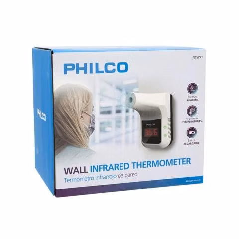 Termometro Infrarrojo De Pared Recargable Blanco P - Imagen 3