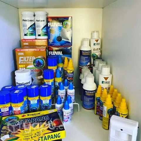 Accesorios para acuarios, acuarismo y materiales