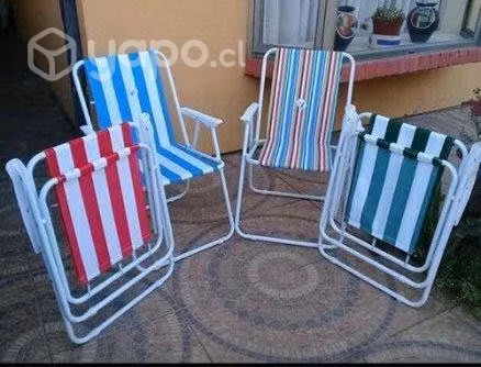 Pack De 2 Sillas Playa o Piscina Verano Resistente