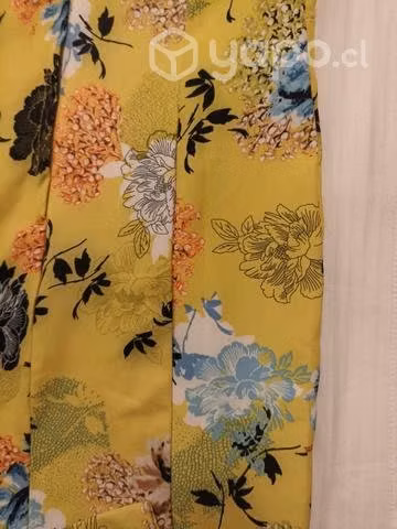 Vestido BNY'S talla 38 amarillo ,floreado