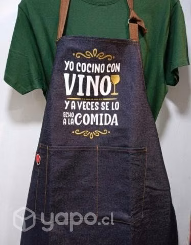 Delantal mezclilla personalizado