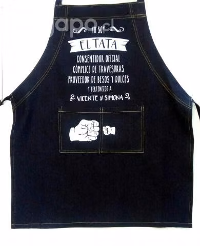 Delantal mezclilla personalizado