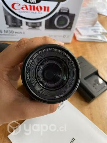 Cámara Canon EOS M50 Mark II + dos lentes