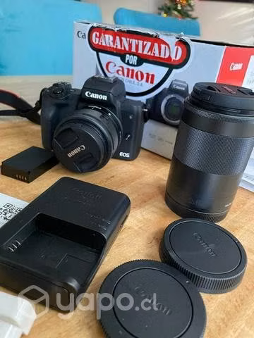 Cámara Canon EOS M50 Mark II + dos lentes
