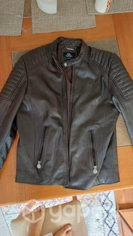 Chaqueta cuero real La Martina Rebajada