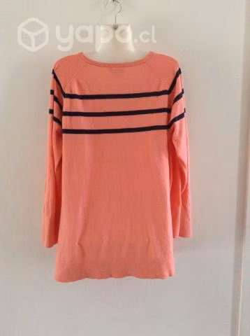 Sweater Mujer Lineas Marca Nautica Talla XL