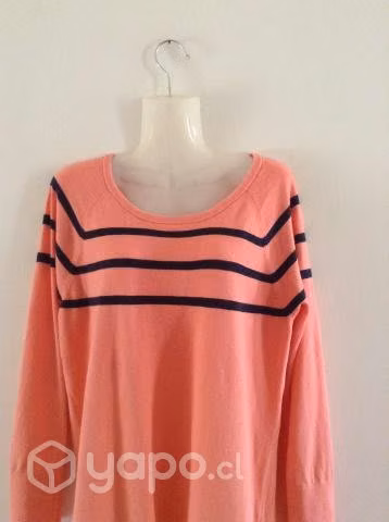 Sweater Mujer Lineas Marca Nautica Talla XL