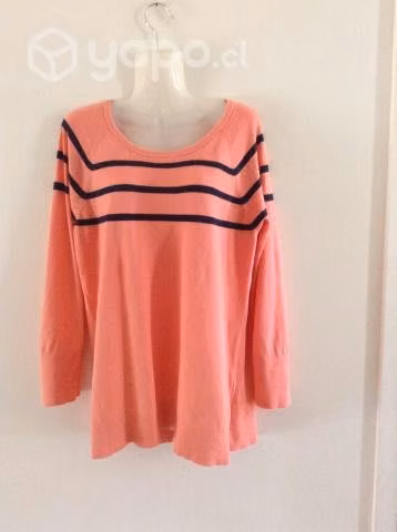 Sweater Mujer Lineas Marca Nautica Talla XL