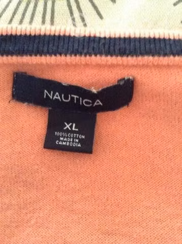 Sweater Mujer Lineas Marca Nautica Talla XL