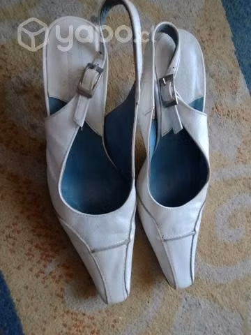 Calzado blanco cuero mujer n°37