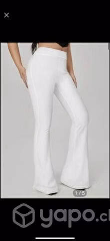 Calza flare Sybilla blanca