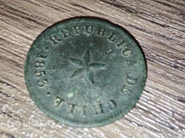 Moneda de medio centavo año 1853