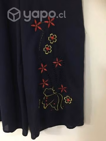 Pantalón Algodón Bordado Talla Xs Hasta El M - Imagen 3