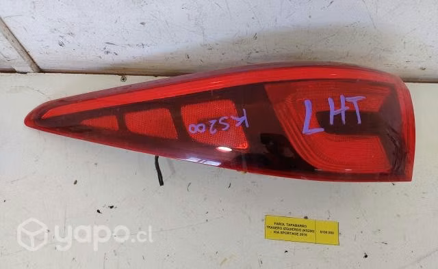 Farol Tapabarro Trasero Izquierdo (KS200) Kia Spor