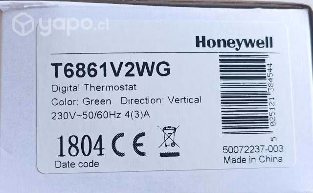 Termostato honeywell modelo T6861V2WG