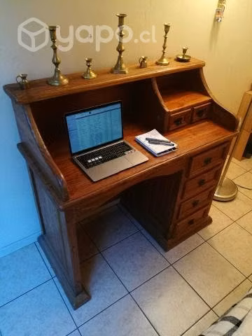 Escritorio secreter pino oregon - Imagen 2