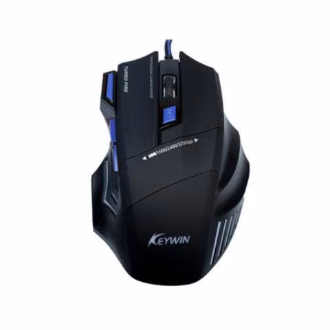 Kit Mouse Gamer Mousepad Ergonomico Azul - Imagen 4