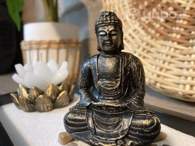Jardín Zen con Vela Flor de Loto - Imagen 2