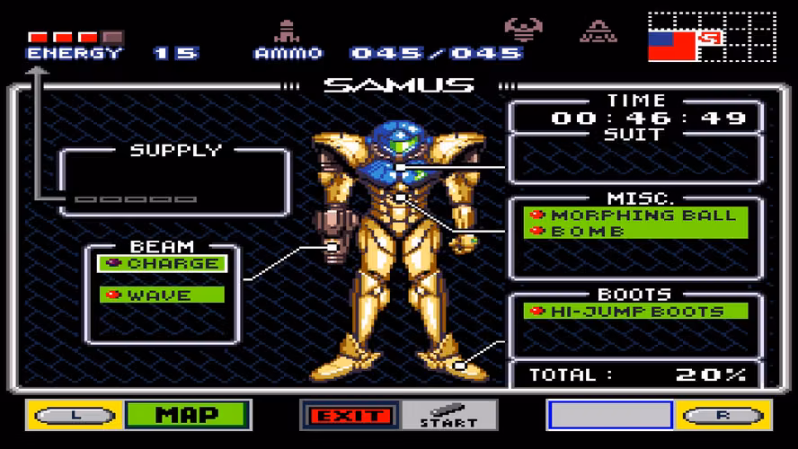 Hyper Metroid - REPRO CASERA - SNES - SFC - Imagen 3