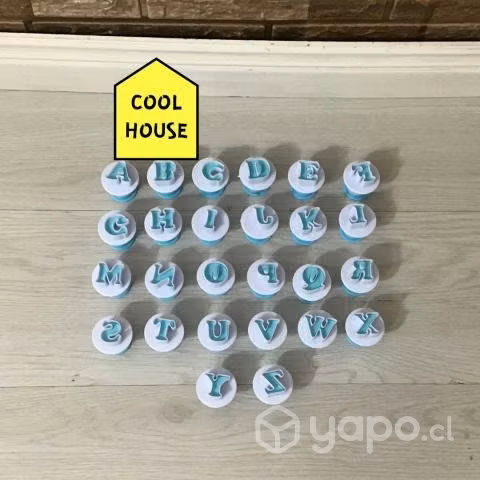 Molde para fondant diseño abecedario