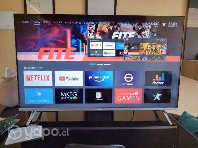 Led aoc 50'' 4k ultra hd smart tv