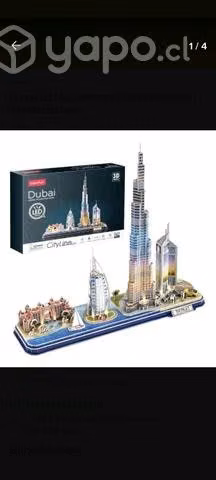 Puzzle 3D Dubai con luz LED Nuevo