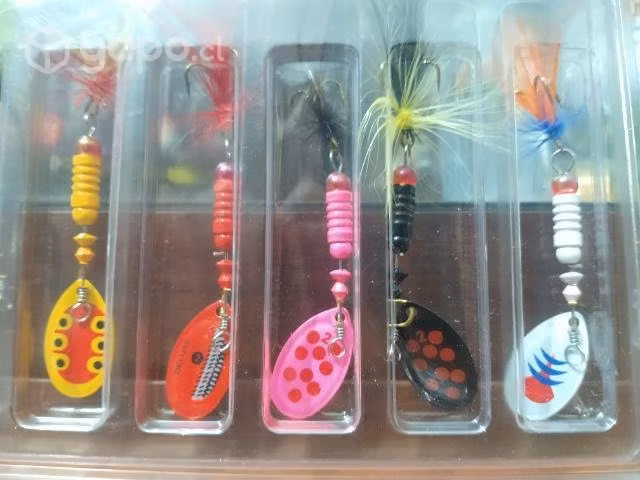6 spinner pesca truchas número 2 set