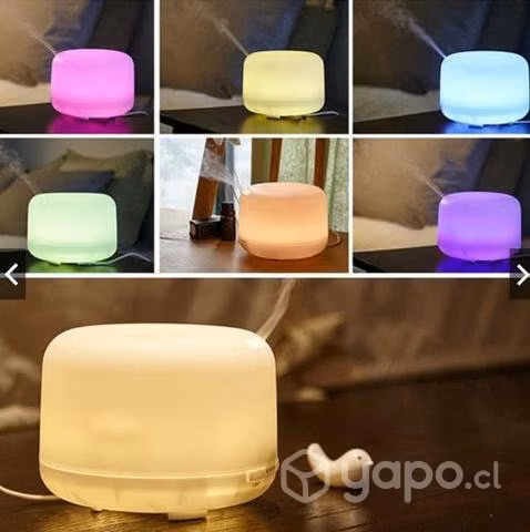 Humidificador Purificador De Aire Lampara Luz Led