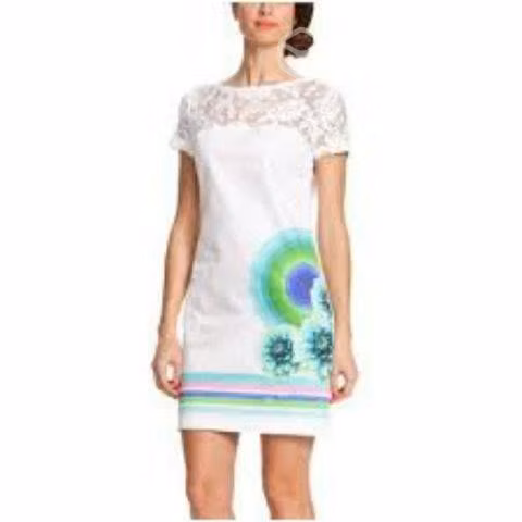 Vestido DESIGUAL de tela talla S