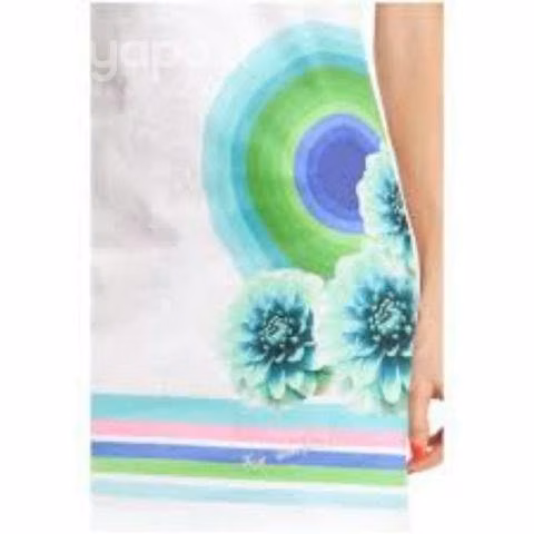 Vestido DESIGUAL de tela talla S - Imagen 3