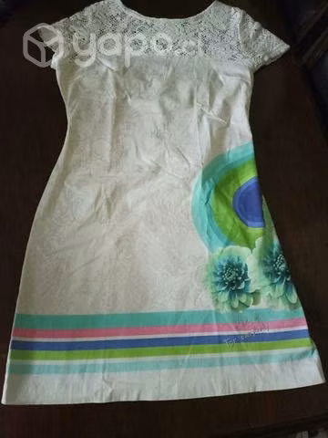 Vestido DESIGUAL de tela talla S - Imagen 4