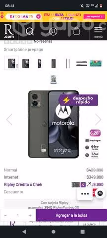 Motorola Edge 30 neo 5g 128g color negro - Imagen 2