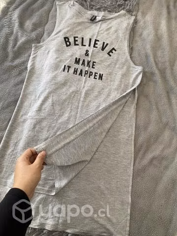 Polera larga talla S