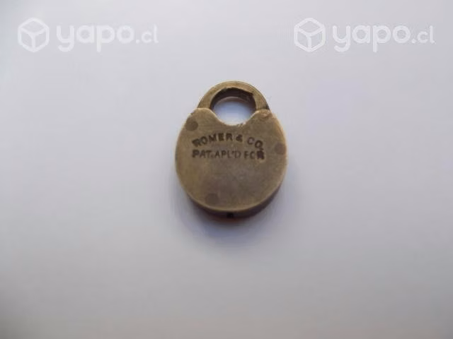 Antiguo Candado Miniatura De Bronce, Colección