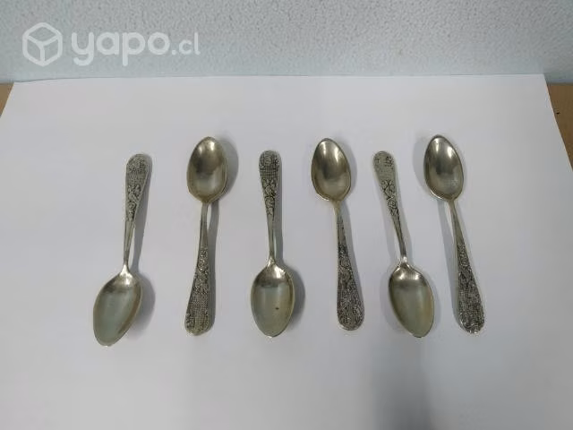 Cucharitas antiguas de plaque