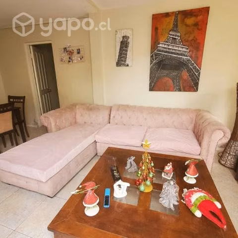 Sofa seccional capitone
